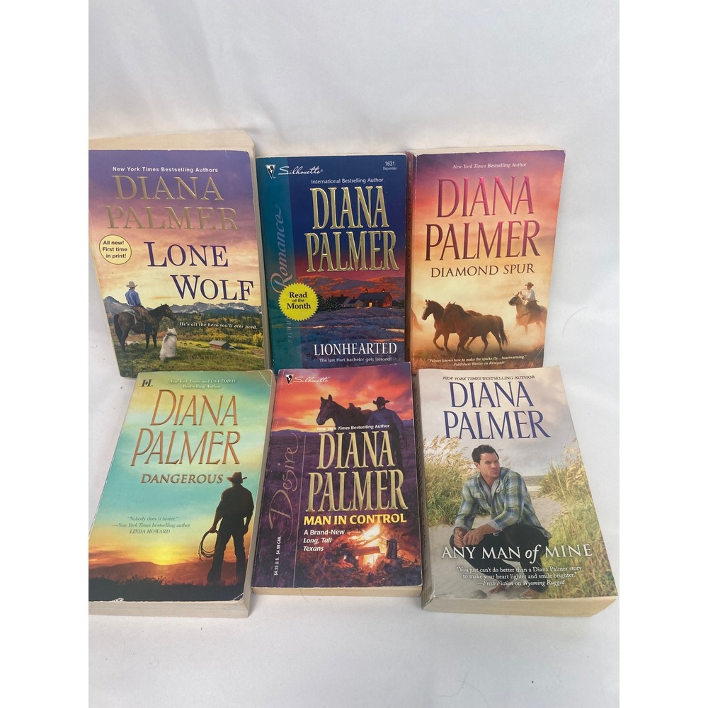 Diana Palmer Western Cowboy Romance Paperback Book Lot of 6 Ranch Texas